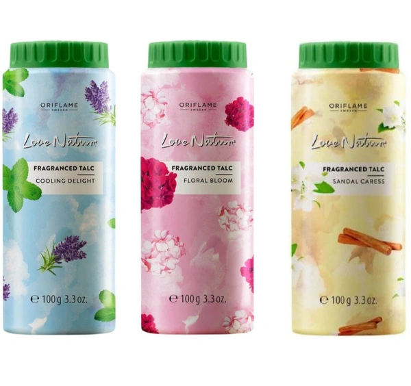 Oriflame Love Nature Fragrance Talc - Small, Papaya Whip