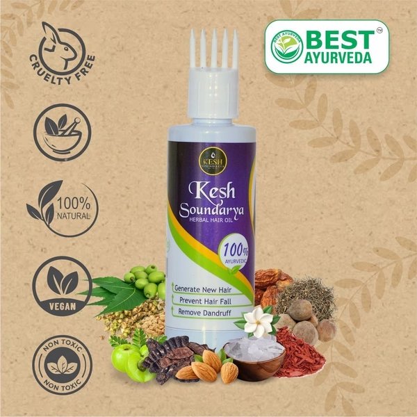 Best Ayurveda Best Pimple Soap 125g & Keshsoundarya Herbal Hair Oil 100ml