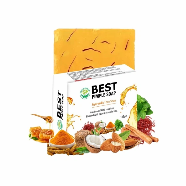 Best Ayurveda Best Pimple Soap | Removes Pimples & Acne | Promotes Glowing Skin | Natural Skincare Solution