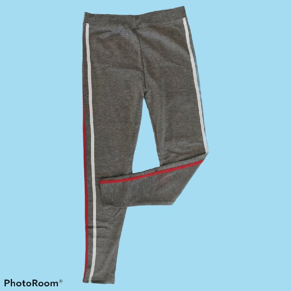 Striped Jeggings  - Free Size, Grey