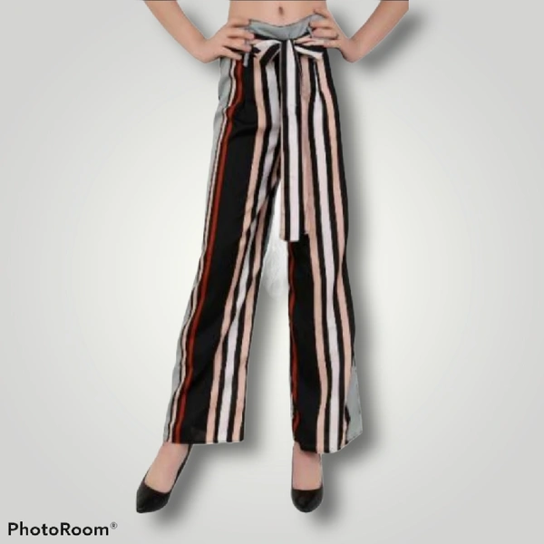 Striped Palazzo  - XXL, Pink