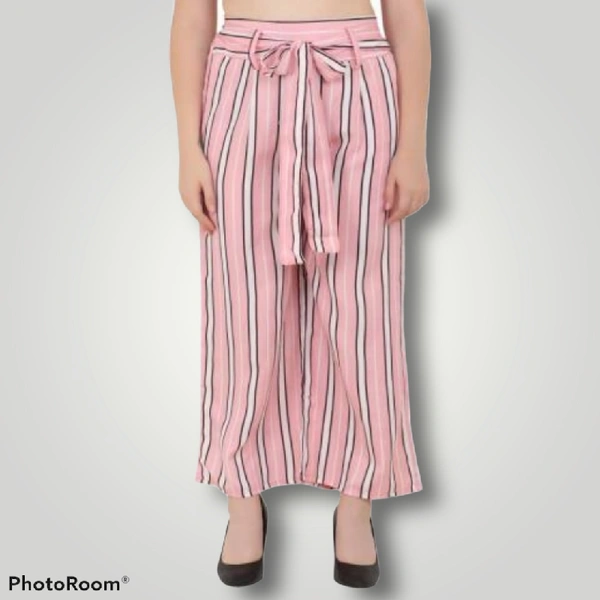 Striped Palazzo  - XXL, Pink