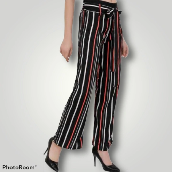 Striped Palazzo  - XXL, Multicolored 