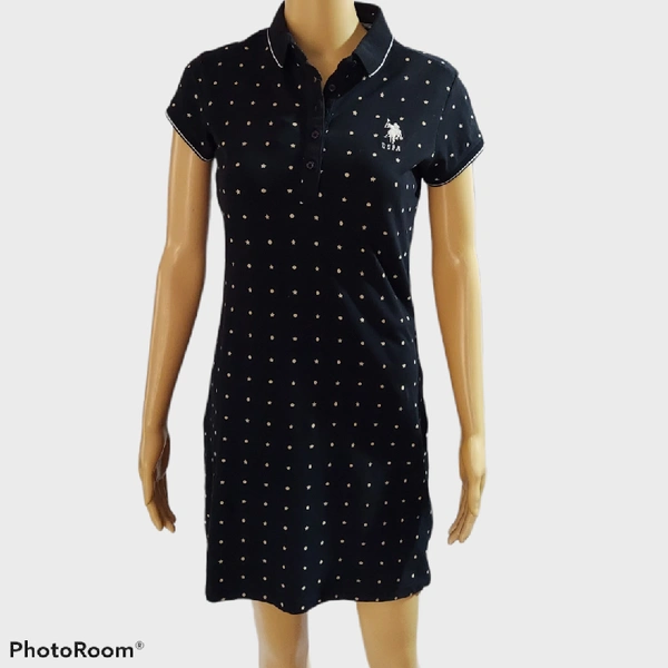 Polo Dress - Black, S