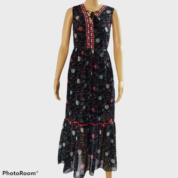 A Line Dress - Black, XS