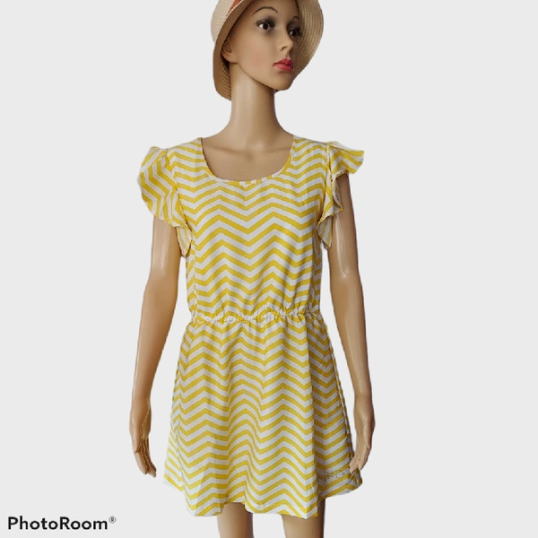 Fit and Flare Dress - L, Yellow