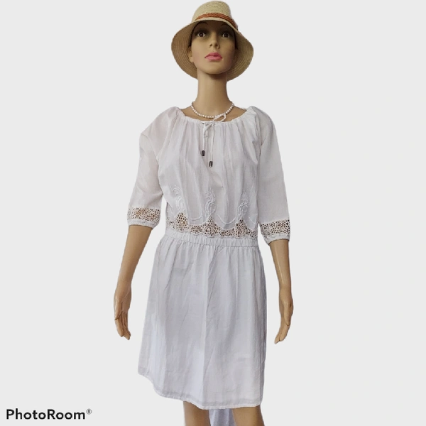 3/4 Sleeve Boho Dress - M