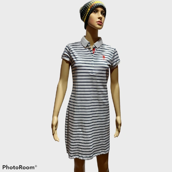 Polo Dress - White, M