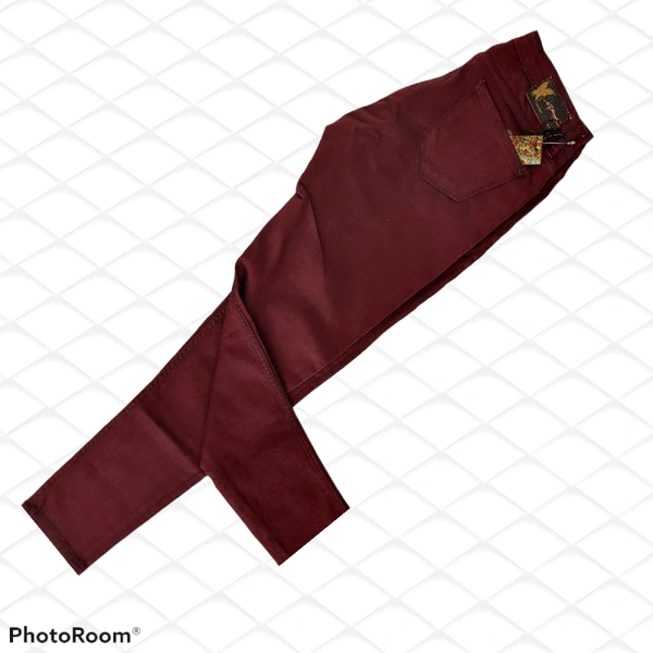 Skinny Mid Rise Jean - 34, Maroon