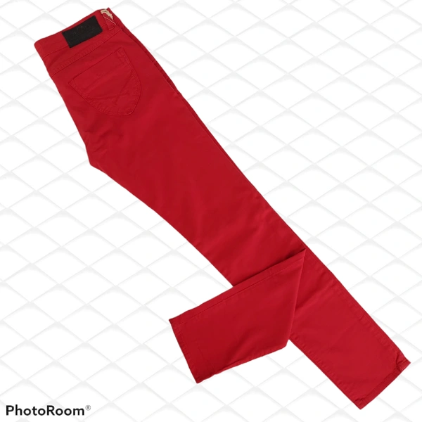 Cotton Trouser - 28, Red
