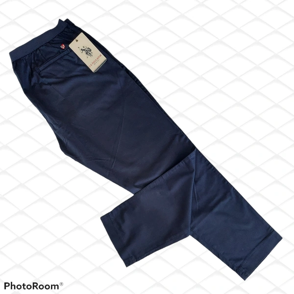 Cotton Trouser - 36, Navy