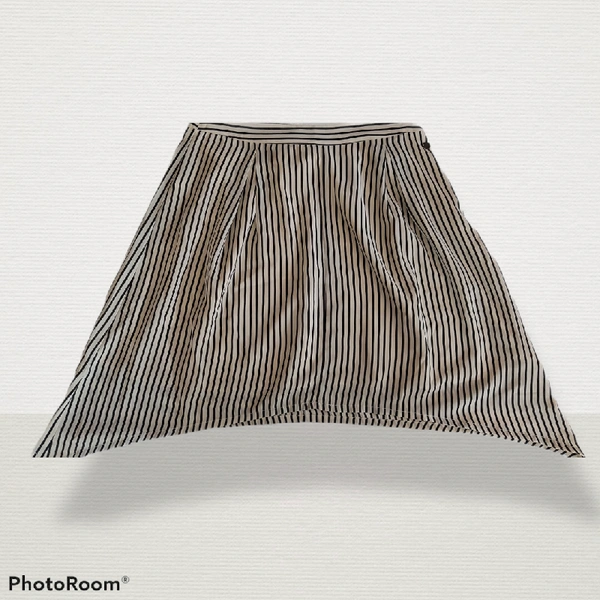 Striped Skirt - 26, Cream