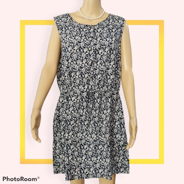 Cotton Dress - XXL, Multicolored 