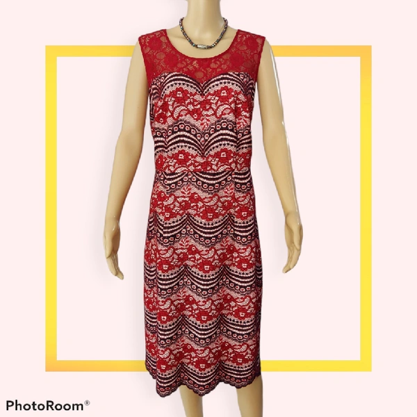 A Line Dress - XXL, Red