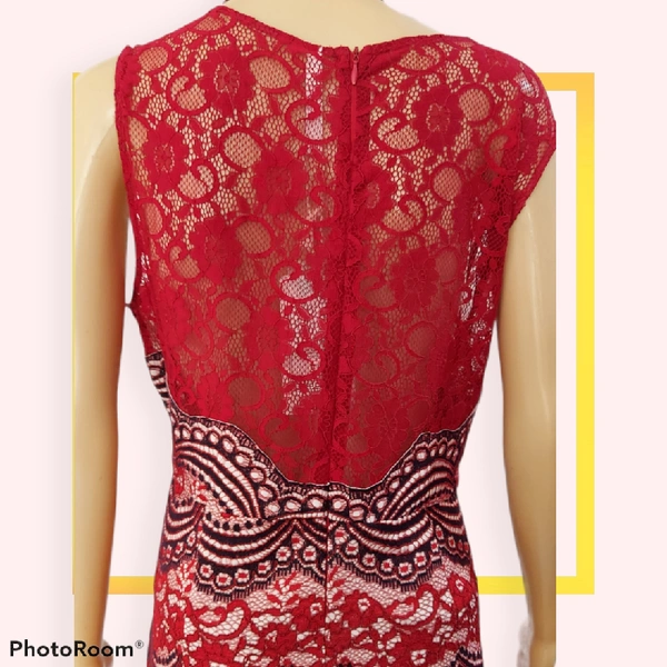A Line Dress - XXL, Red
