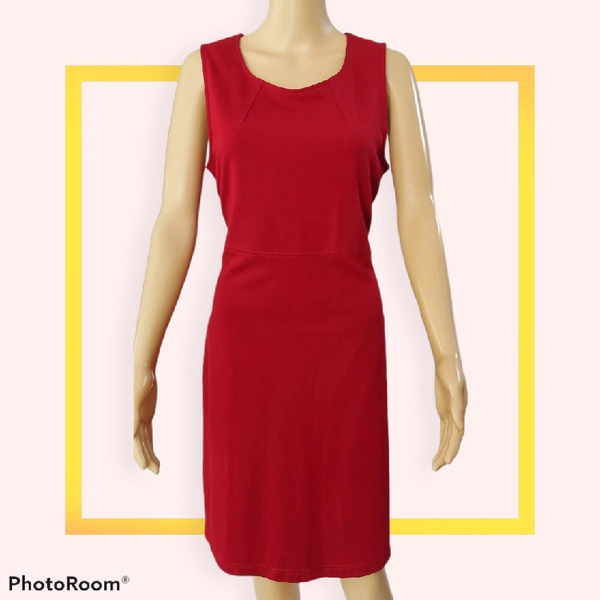 Sleeveless Dress - XL, Red
