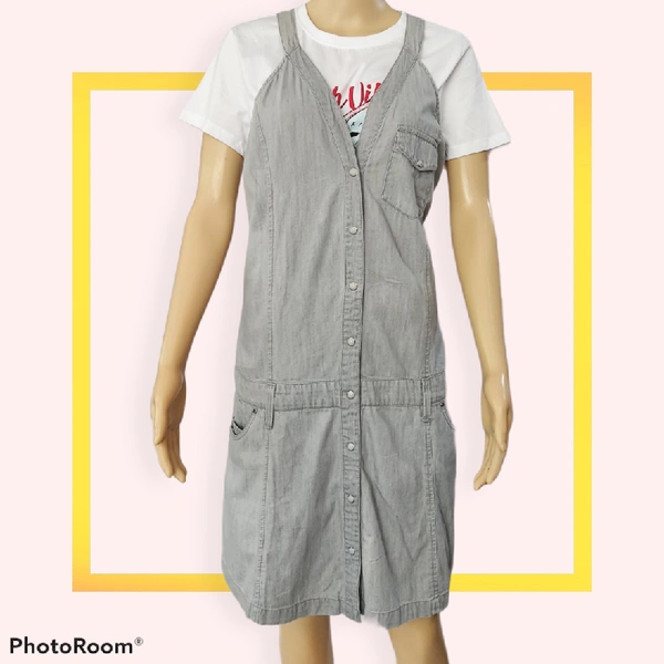 Jumpsuit Skirt - XL, Grey