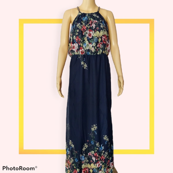 A Line Dress - M, Navy