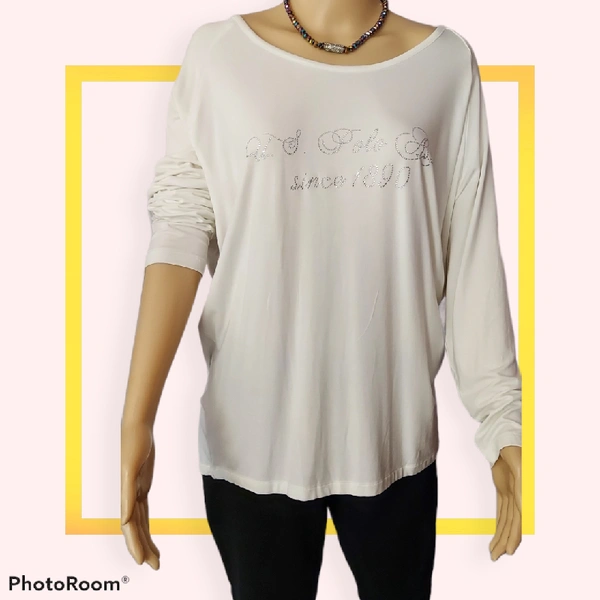 Long Top - XL, Off White