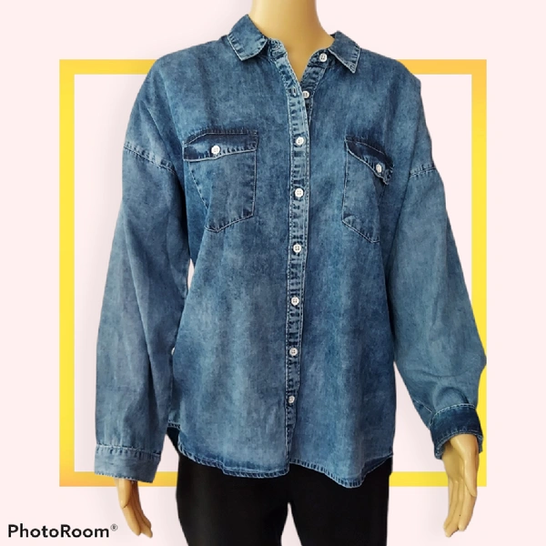 Denim Shirt - M, Blue