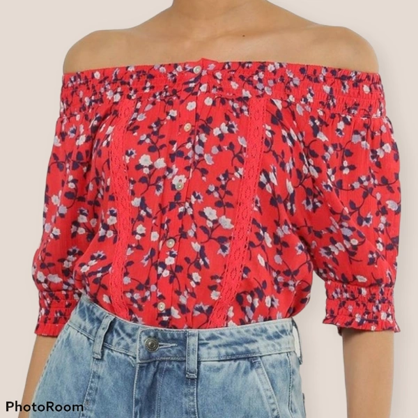 Cotton Top - L, Red