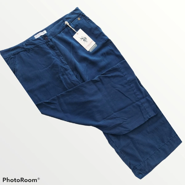 Cotton Trouser - 34, Estate Blue