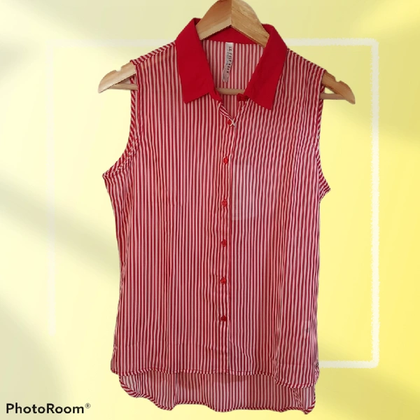 Sleeveless Top - L, Red