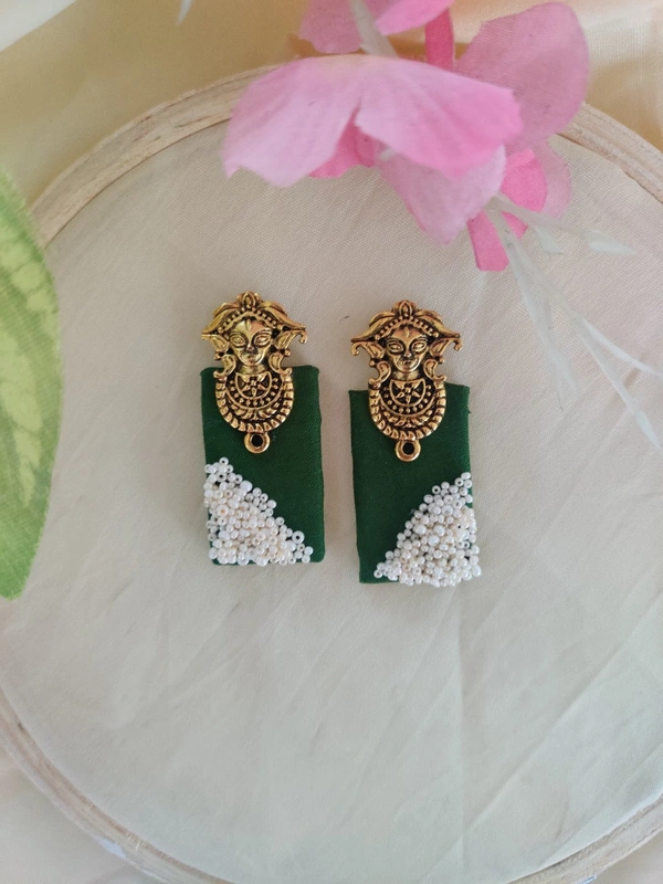 Temple Studs  - Green
