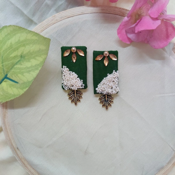 Leaf Danglers - Green