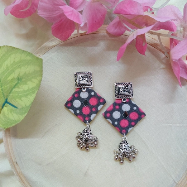 Polka Jhumkis - Wild Watermelon