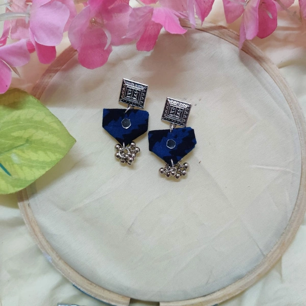 Square Studs - Blue