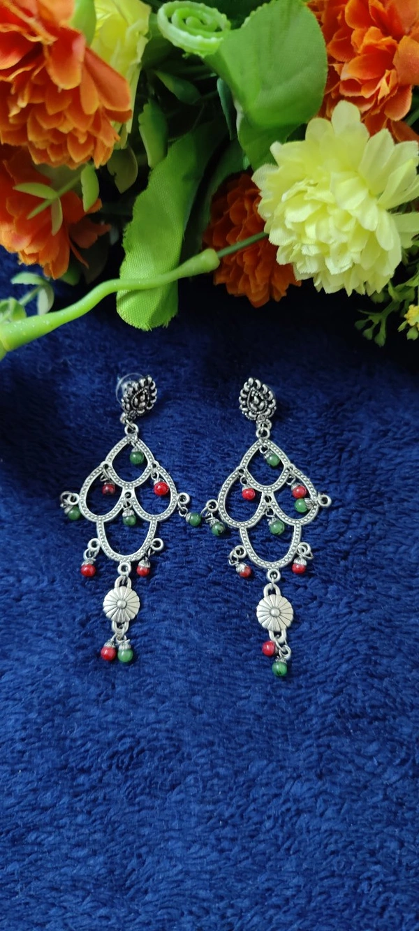 Statement Earrings - Silver