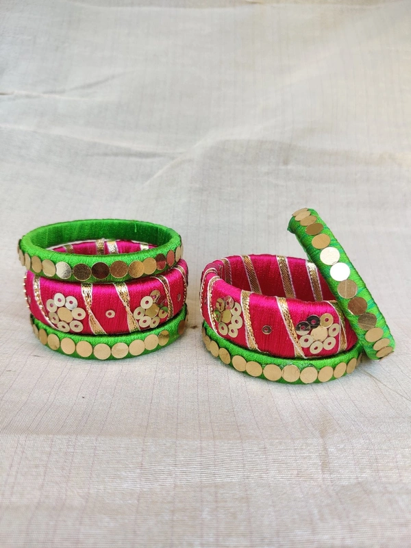 Bangle Set  - Green, 2.2