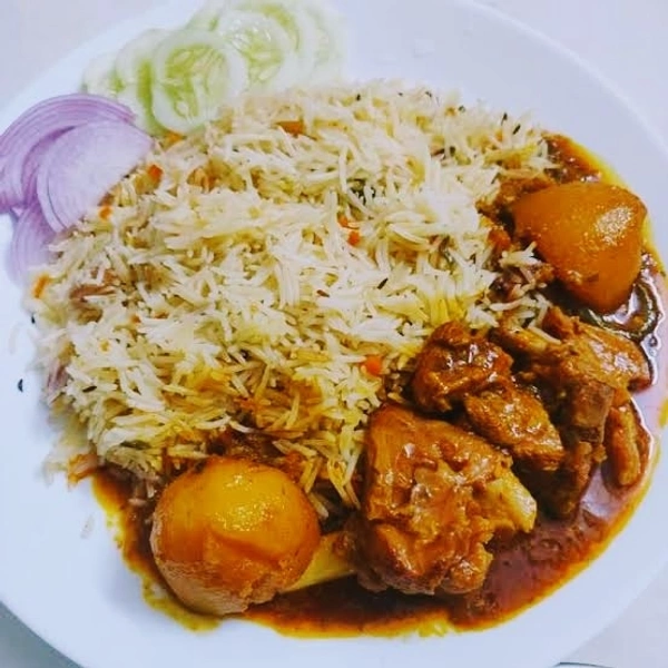 Thaali- Boiler Chiken Vat @ K.P Hotel - Half Plate
