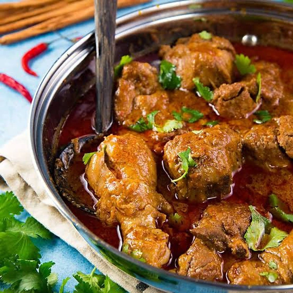 Boiler Chicken Curry  @ K.P Hotel - Full Plate