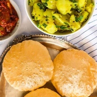 🟢Puri Sabji ( 2Pcs )  @ Noni Gopal Bhandar 
