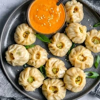 🟢Veg Momo ( 8pcs ) @RisingStar.Restaurent
