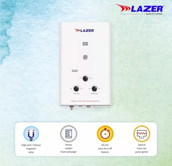 Lazer ECS 800 5.5 LITRE Instant Gas Gyser