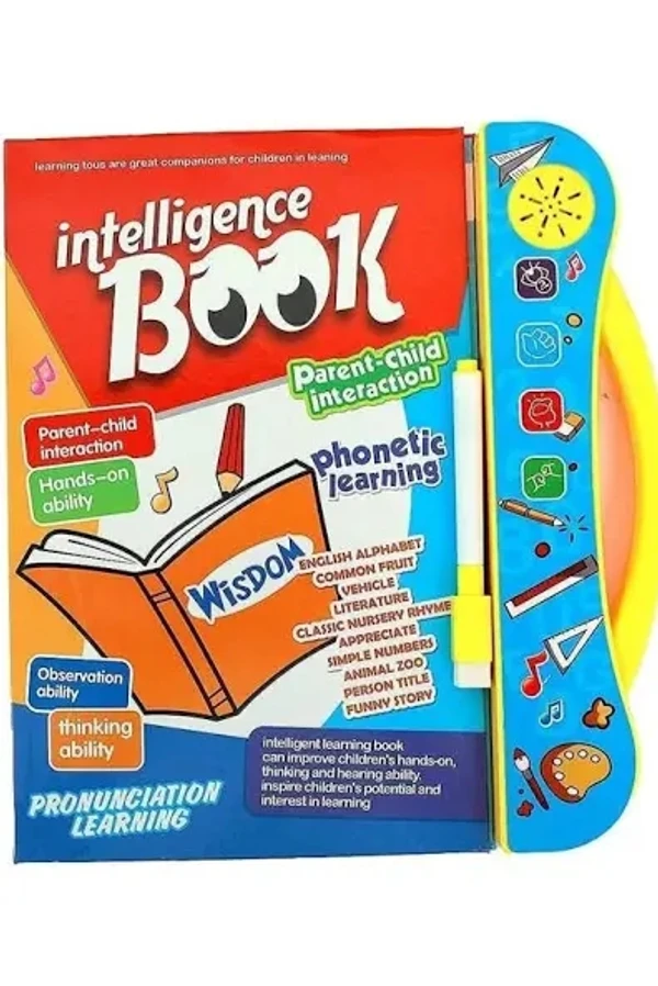Tiyahi Kid's Intelligence Interactive Children Musical English Educational Phonetic Learning Book for 3 + Year (Multicolor)