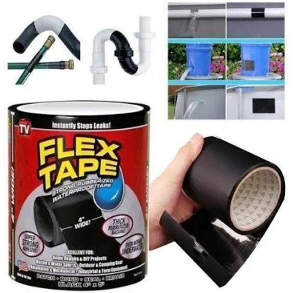 Original Flex Tape – Waterproof Rubberised Sealing Tape Pack of 154%off