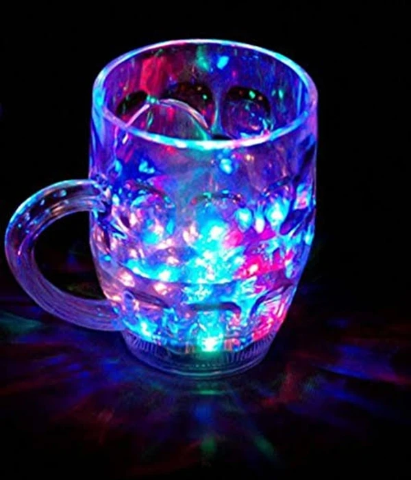 Rainbow Magic Color Cup with LED Flashing Light Crystal (250 ml) Crystal Coffee Mug (250 ml)