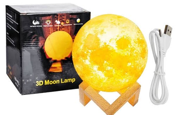 Moon Lamp Moon Light Night Light for Kids Gift for Women USB Charging Interface and Touch Control Brightness