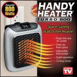 Super Gadgets Handy Heater Turbo, Personal Electric Ceramic Space Heater, 800 Watts. New
