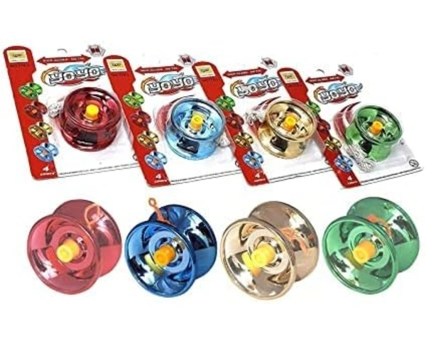 Fine Quality High Gloss and high Speed Metal YoYo Spiner Toy 1 Piece Make in India - Green