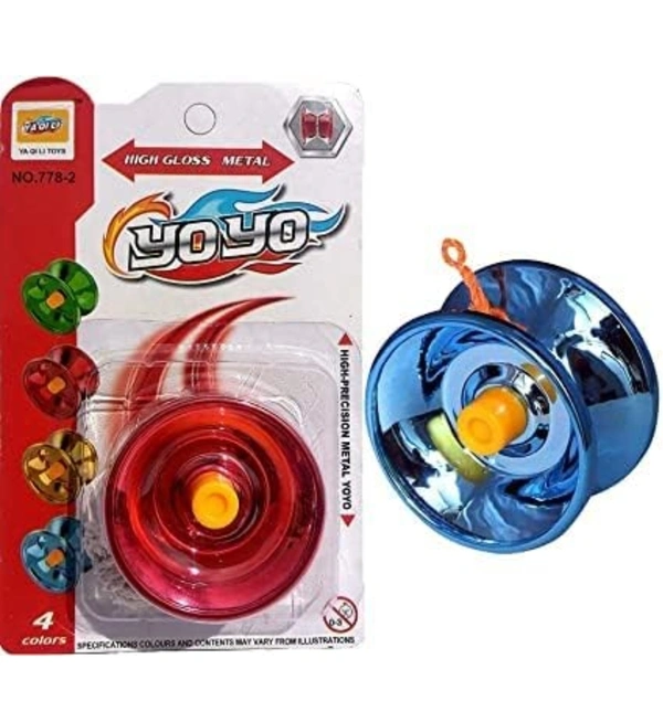 Fine Quality High Gloss and high Speed Metal YoYo Spiner Toy 1 Piece Make in India - Violet Eggplant