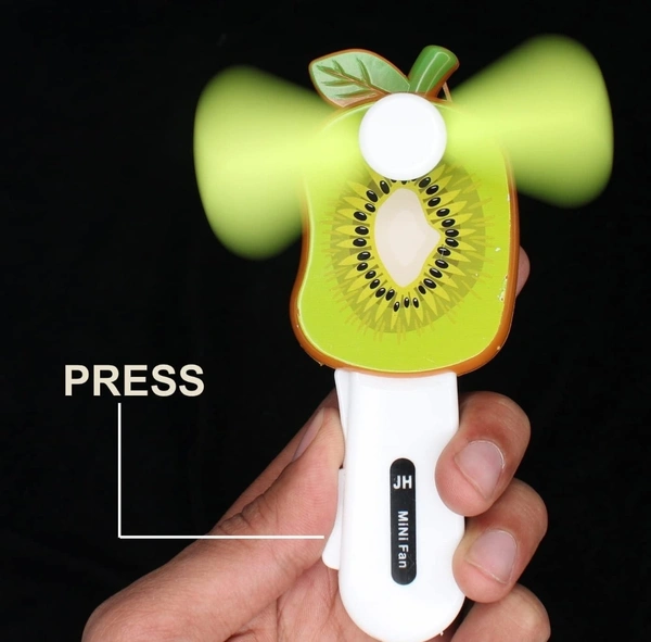 Fruit Fan /Hand Pressure Mini Fan Fruit Shape Cute Squeeze Toys/Cool Summer Fan/Fan Without Battery/Kids Fan Toys(Multi Color) - 1
