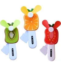 Fruit Fan /Hand Pressure Mini Fan Fruit Shape Cute Squeeze Toys/Cool Summer Fan/Fan Without Battery/Kids Fan Toys(Multi Color) - 2