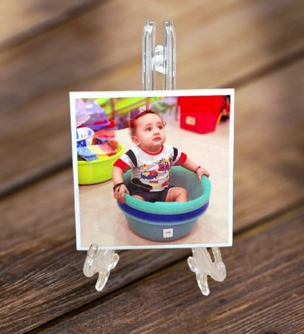Rksports Ceramic Customisable Super Glossy Tiles - White, 5, 4*4