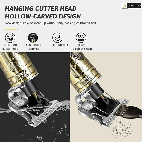 Trimmer Men Beard Trimmer For Men, Trimmer, Professional Hair Clipper, Adjustable Blade Clipper, Hair Trimmer and Shaver For Men, Close Cut Precise Hair Machine, Body Trimmer Men(Metal Body)