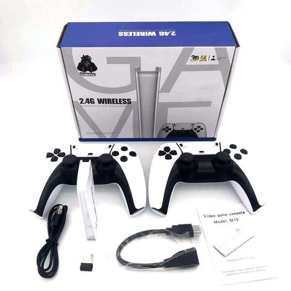 2.4G Wireless Game Stick, 20,000+ Preloaded Games 2 Wireless Joysticks Included  Plug & Play on Any TV